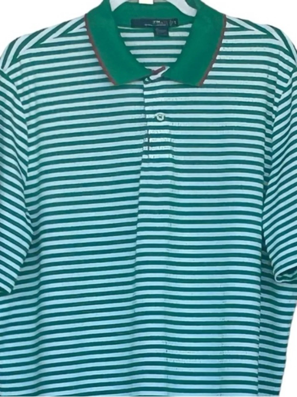 REX Ralph Lauren Stripped Golf Polo Shirt Size XL